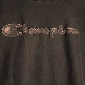 Champion Reverse Weave Black Crewneck Sweatshirt  Size Small